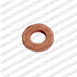 Injector base gasket in copper